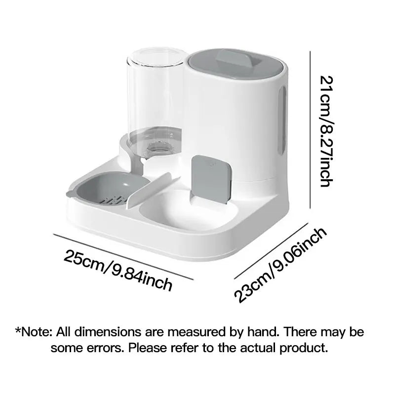 Spill-Proof Pet Feeder & Waterer